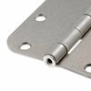 Prime-Line Door Hinge Residential Smooth Pivot, 3-1/2 in. with 5/8 in. Corners, Satin Nickel 12 Pack U 11508512